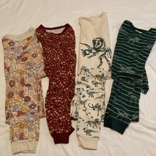 4 PAIRS of Member's Mark Pajama Sets 6T Organic Cotton Snug Fit 1 Pant 7T 