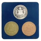 Confederate Half Dollar Restrike .999 Silver Goldine Copper 3-Coin Set
