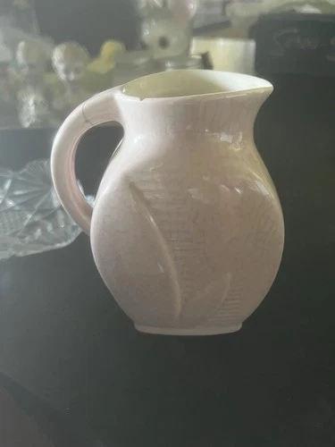 Vintage Pink miniature Red Wing pottery pitcher 3 7/8"H