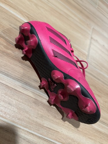 Adidas Kids' Goletto VII Firm Ground Soccer Shoe Team Shock Pink/Black Sz 3.5 - Picture 6 of 8