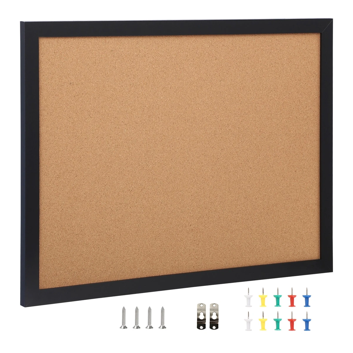 Bacheca In Tessuto Ovale Quartet - 91x61 Cm - Senza Cornice, Nera - Installazione Orizzontale/Verticale - Per Ufficio, Casa, Scuola