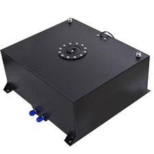 20 Gallon Aluminum Polished Race Drift Fuel Cell Tank Level Sender Lightweight