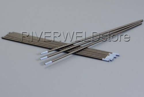 2.4mm x 175mm 0.8% Zirconiated TIG Tungsten Electrodes WZ8 White Pack of 10 - Picture 5 of 6