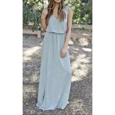 Show me your Mumu Kendall Maxi Dress Size Medium Bridesmaid Wedding Formal
