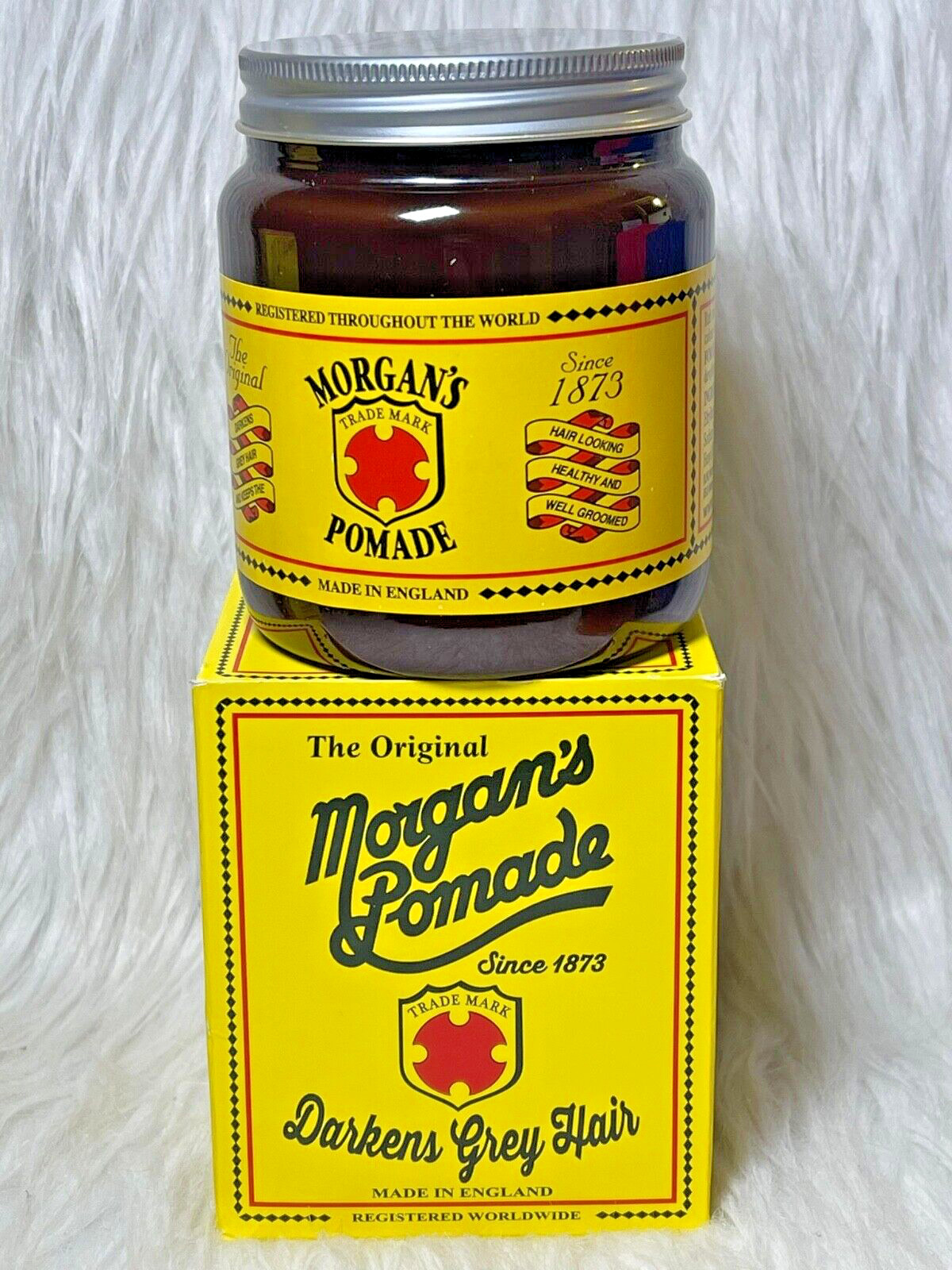 Crème Morgans Cheveux Blancs Solution pour Assombrir et Coiffer la Barbe 200ml
