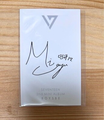 SEVENTEEN MINGYU Photo card 2nd mini album BOYS BE 2015 Limited