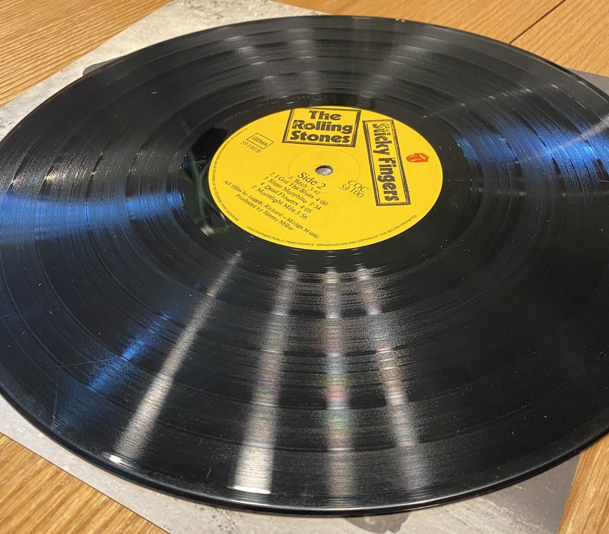 ◾️US初期プレス盤/ジッパー付属■ THE ROLLING STONES / ロ The Rolling Stones - Sticky Fingers - 1971 German Pressing