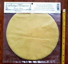 Yellow Tulle Circles - 9in. - 25 Pcs Party Favors Weddings