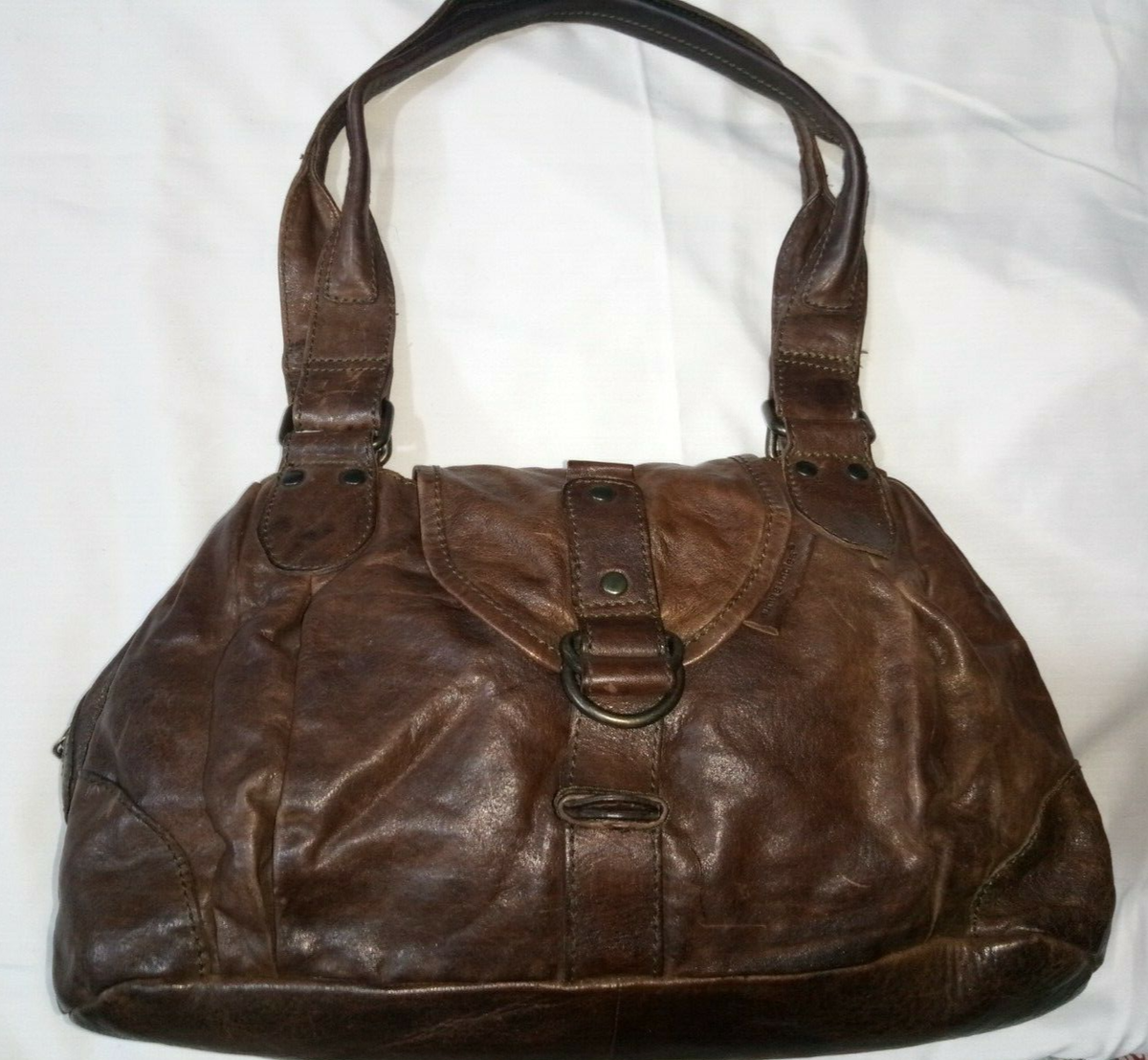 Aunts and Uncles women Bag brown Leather authentic