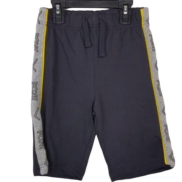 Pony set corto per bambini giallo nero e grigio taglia 5 6 (nuovo con etichette) prezzo al pubblico $38