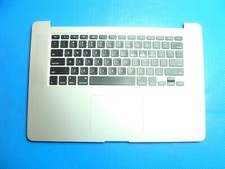 MacBook Pro 15" A1398 2013 ME664LL Top Case Palmrest w/Keyboard Silver 661-6532