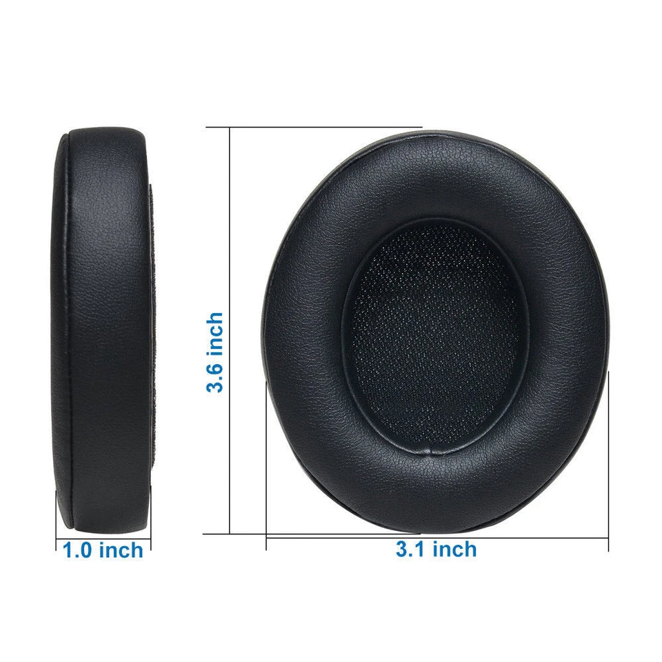 MMOBIEL Ohrpolster Ear Pads für Beats by Dr. DRE Studio 2.0 / 3.0 - Schwarz - Bild 2 von 4