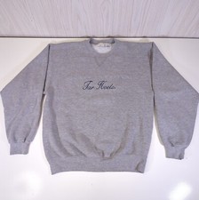 Vintage 90s Y2K North Carolina Tar Heels UNC Pullover Sweatshirt M Grey USA