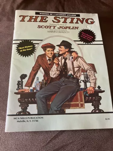 The Sting The Entertainer Film Sheet Music Scott Joplin Marvin Hamlisch 1974