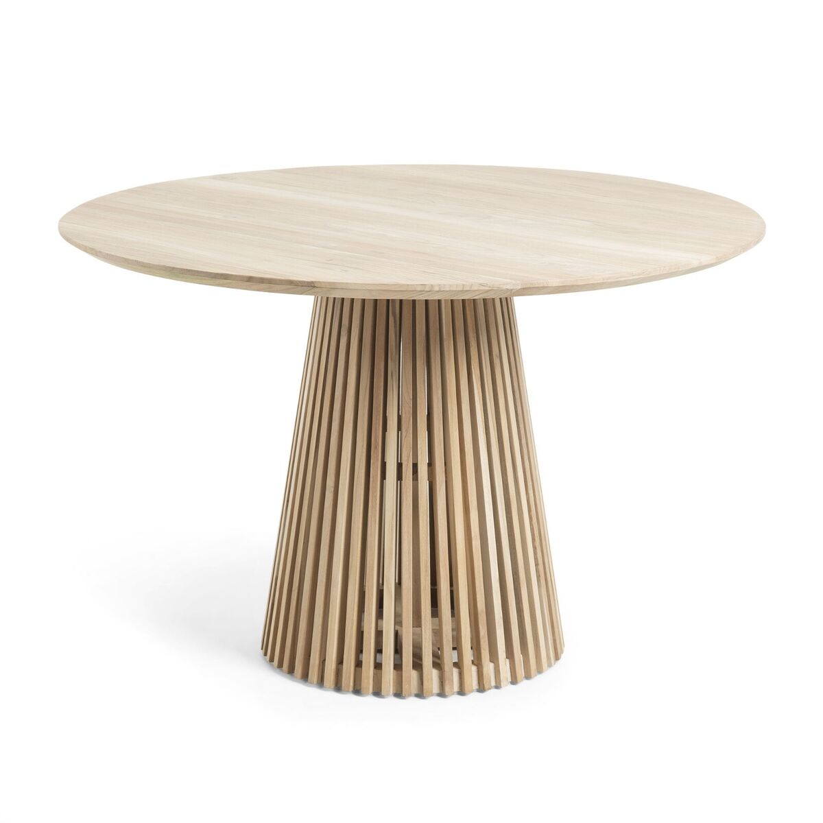 Remi Luxury Round Solid Acacia Wood Dining Table 120cm Seats 6 Scandinavian