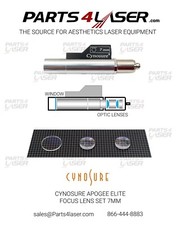 Cynosure Apogee ELITE MPX Focus Lens 7mm, Elite MPX Focus Lens 7 mm Optics kit