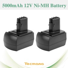 2X 5000mAh 12V Ni-MH Akku Für Metabo BSZ12 Impuls BZ12SP BS12SP ULA9.6-18 SSP12