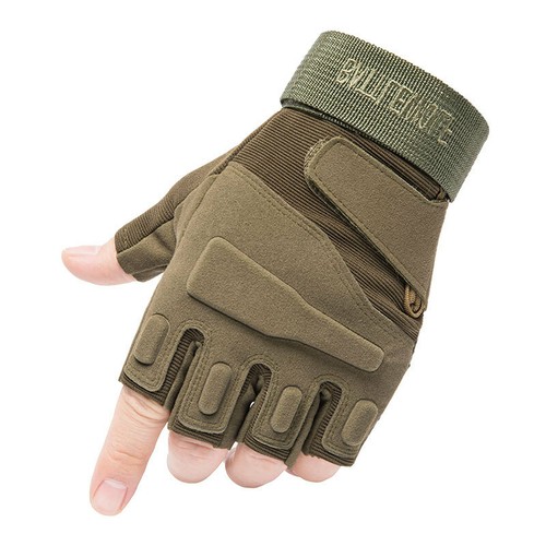 Tactical Gloves Men's Military SWAT Protective Armor Airsoft Shooting Fingerless - Picture 15 of 18