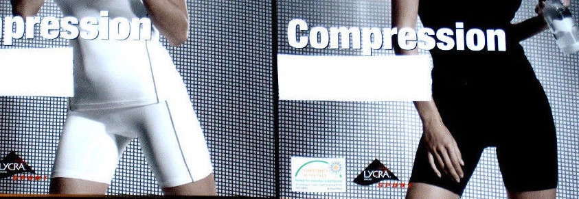 Damen Kompressions Shorts Fitness Hose kurz weiß/schwarz Gr.S L NEU