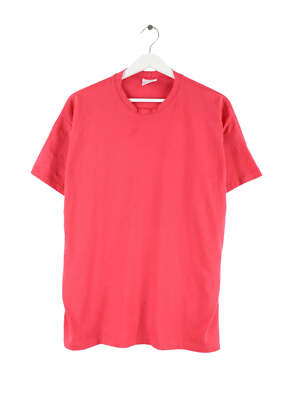 Vintage 90s Basic Single Stitch T-Shirt Rot M Herren