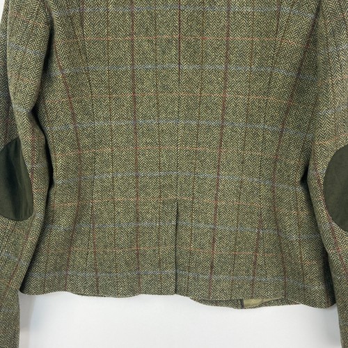 Barbour Rannerdale Tweed Jacket Womens 10 Green Check Sporting Hacking Hunting - Picture 7 of 17