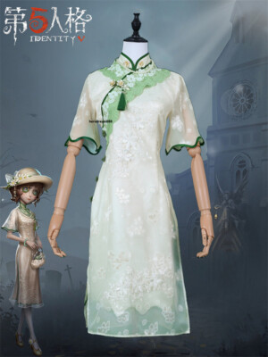 Identity V Gardener Emma Wood Cosplay Costume Cheongsam Women Girl Outfit Dress