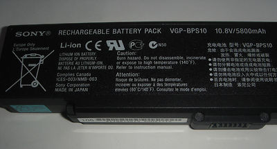 Original Sony Vaio Batterie Vgn-Sz77 Sz78 Vgn-Sz5 Sz6 Sz76 Vgp-Bps10 Genuine
