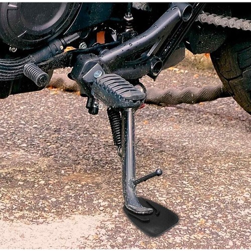 2 Universal Kickstand Support Plate Pad Puck Rest Coaster Support Motorcycle - Foto 5 di 5