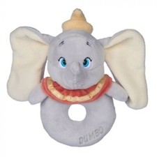 DISNEY BABY CLASSICS DUMBO ELEPHANT PLUSH RING RATTLE 16CM INFANT TEETHER TOY