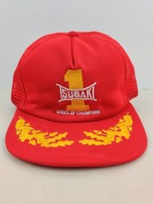 Vintage USA MADE Subak Champion Scrambled Eggs Mesh Trucker Hat Snapback Dad Cap