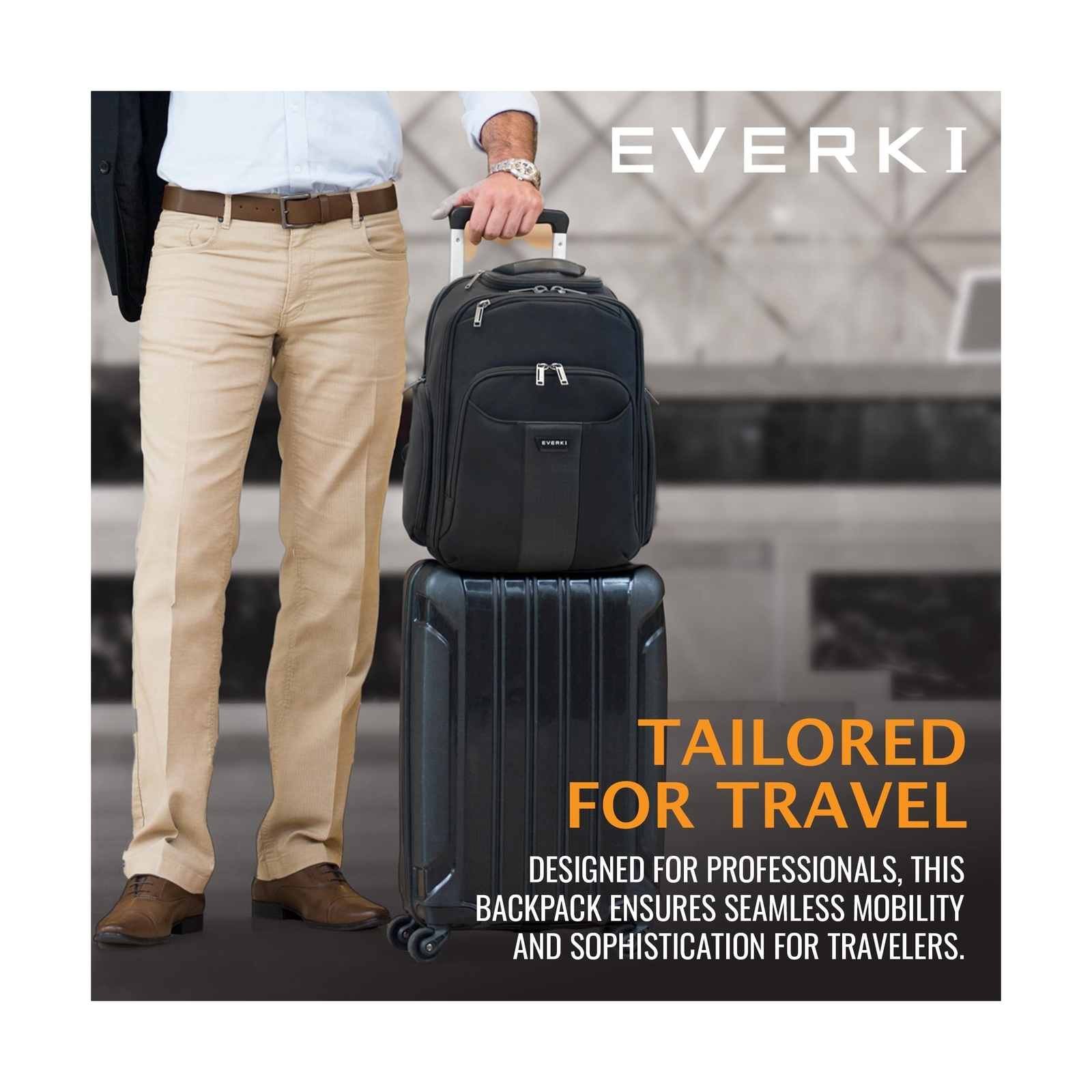 EVERKI Versa 2 Premium Business Laptop Backpack - Women's or Men's Backpack f...