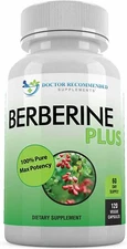 Berberine Plus 1200mg Per Serving - 120 Veggie Capsules Royal Jelly, Supports...