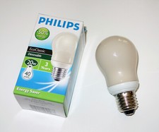 Philips EcoClassic alogeno 20W E27 230V opaco Energy Saver 250268xx rarità - nuovo