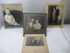 Vintage Matted Photos Lot Child Families