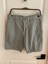 Old Navy - Slim Built-In Flex - Flat Front Chino Shorts - Gray - Men's Size 34