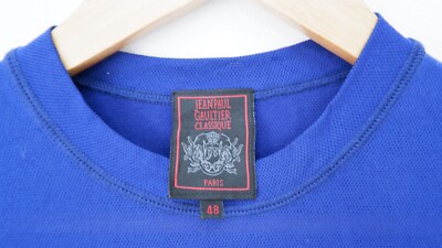 Jean Paul Gaultier Classique Paris Japan 48 blue poly wool long