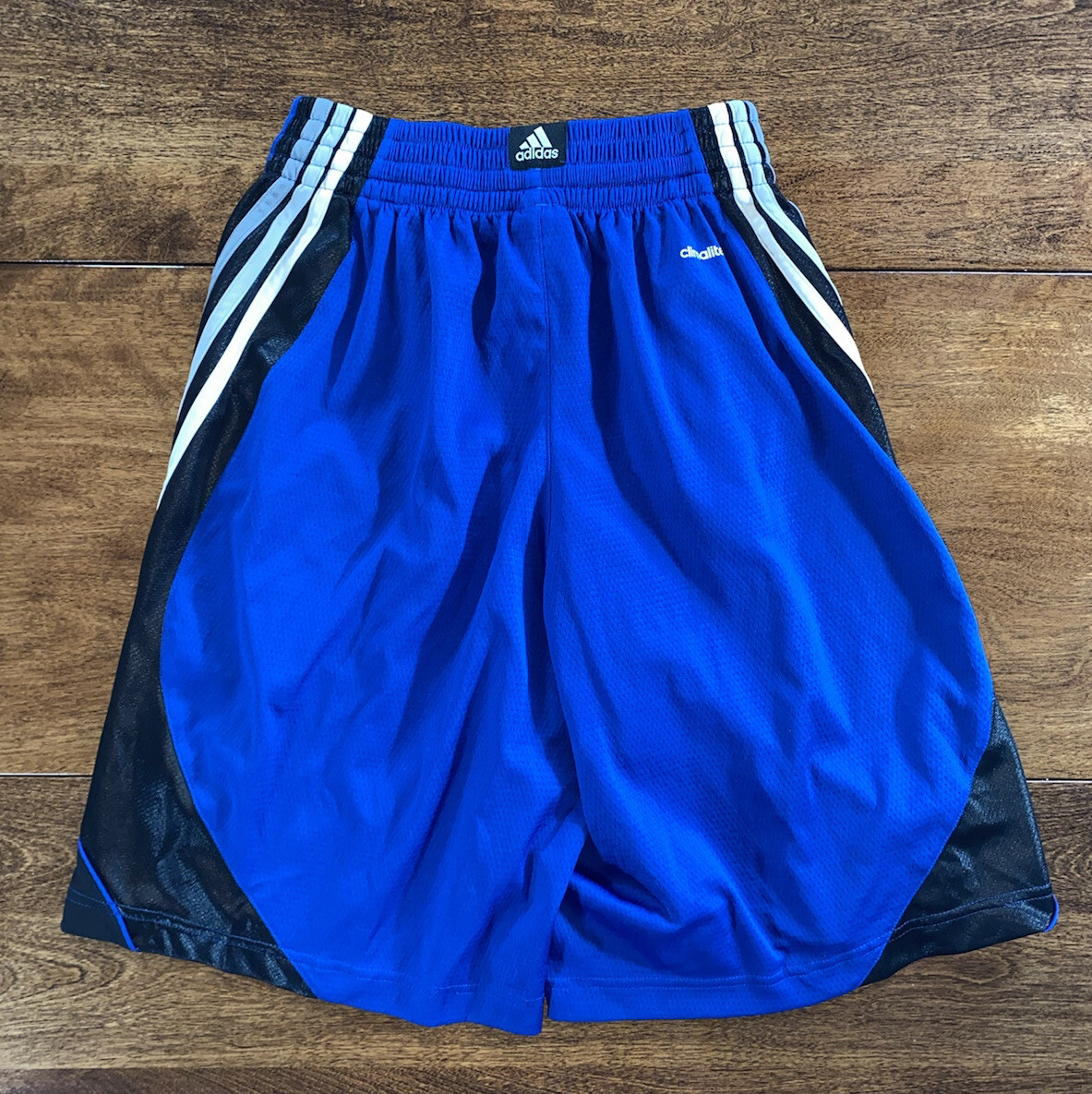 Mens Adidas basketball shorts blue black small Gem