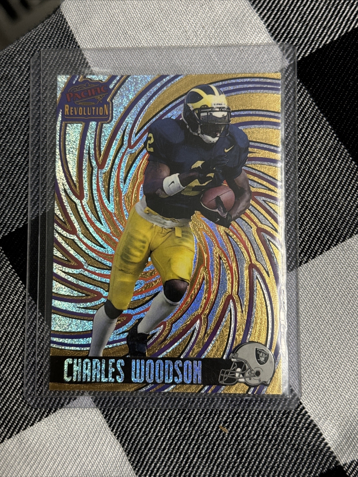 1998 Pacific Revolution Charles Woodson RC #105 Oakland Raiders