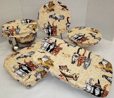 Beach Cats Reusable Fabric Bowl and Casserole Pan Covers (3 Options) 