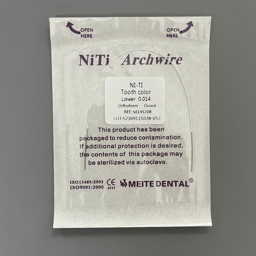 Dental Orthodontic Super Elastic Niti Tooth Color Round Arch Wires Ovoid - Foto 10 di 15