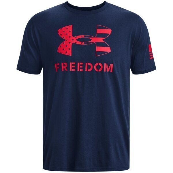 Under Armour Shirt, Men's Medium, UA Freedom Flag Big Logo, SS, New with Tags