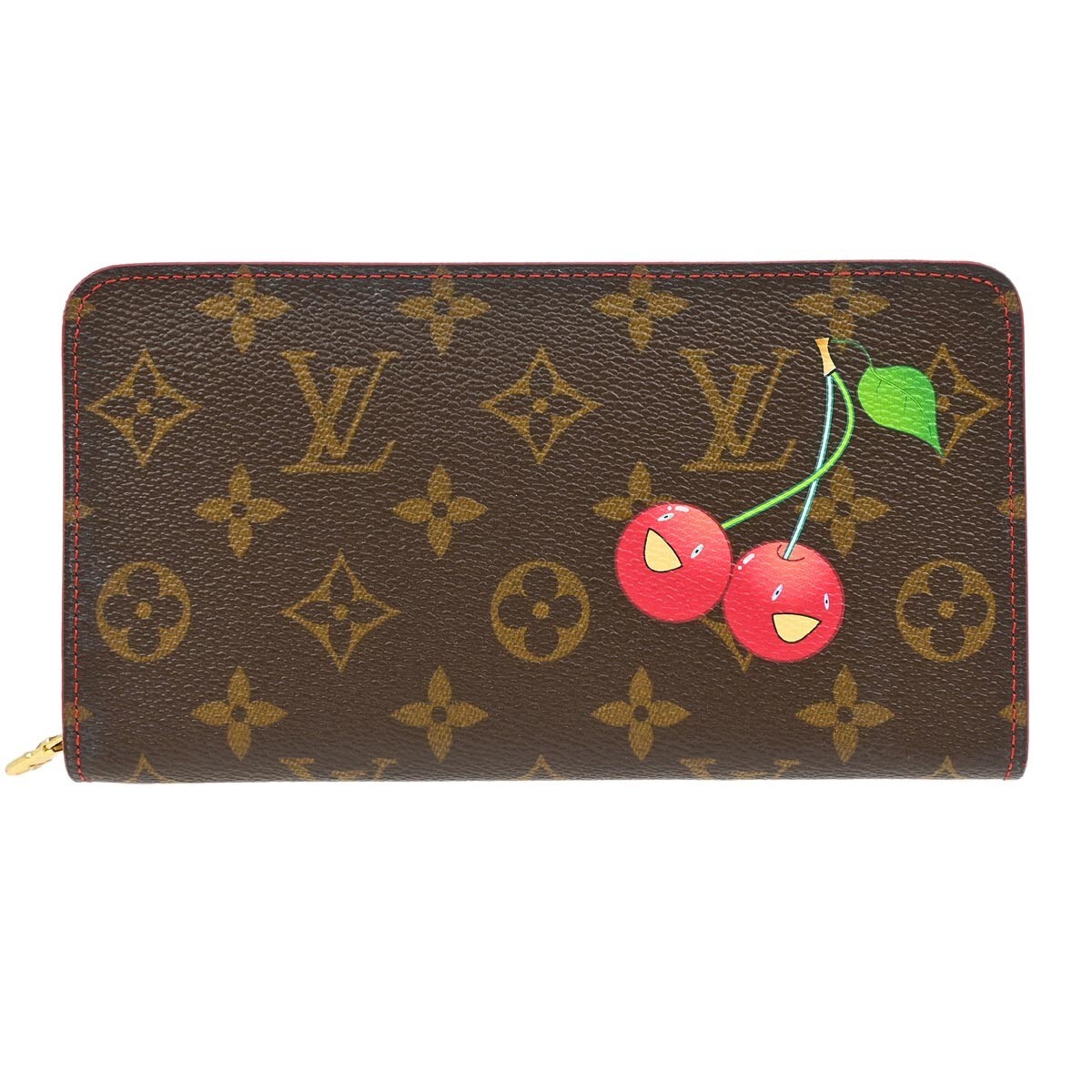 Louis Vuitton Monogram Cherry Porte Monnaie Zip Wallet