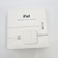 Apple 10W USB Power Adapter for iPhone iPad and iPod A1357 Opened Box Never Used