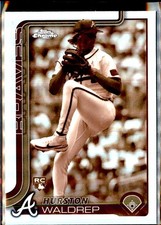 Hurston Waldrep 2025 Topps Chrome #90 Sepia Refractors Rookie
