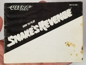 Snake's Revenge (Nintendo Entertainment System NES 1990) Game + Manual Tested