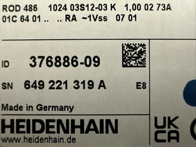 HEIDENHAIN ROD 486 1024 line encoder 295466-09 295466-37 ID 376886-09 new in box
