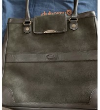 Dubarry Large Tote Bag Black Leather Immaculate