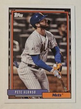 PETE ALONSO 2021 Topps Update Series - 1992 Topps Redux #T92-31 Mets All-Star