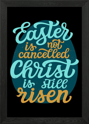 Easter Jesus Christian Framed Wall Art Poster Canvas Print Picture