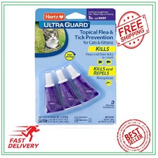 Hartz UltraGuard Topical Flea Tick Prevention for Cats and Kittens - 3 Monthly